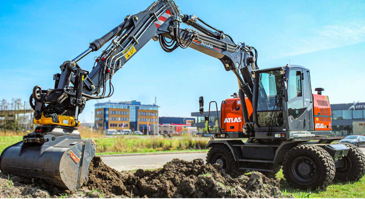Atlas  175W SR Excavator mobil hidraulic (coadă scurtă) de vanzare